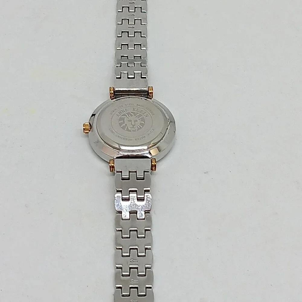 Anne Klein 12/2303 Women's 32mm Rose Gold/Silver Tone Crystal Accent Watch